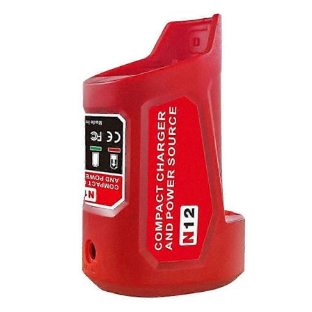Milwaukee M12 12V Batteriadapter Strømkilde N12 Kompatibel