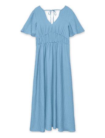 Vero Moda | Vmflora Olga Ss 7/8 Dress Wvn Ga | XS