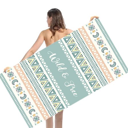 Mikrofiber Strandhåndklæde til Voksne - Oversized Rejse Strandhåndklæde, 80*160cm Hurtigtørrende Pool Håndklæder