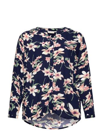 Caranita Ls Shirt Aop Navy ONLY Carmakoma
