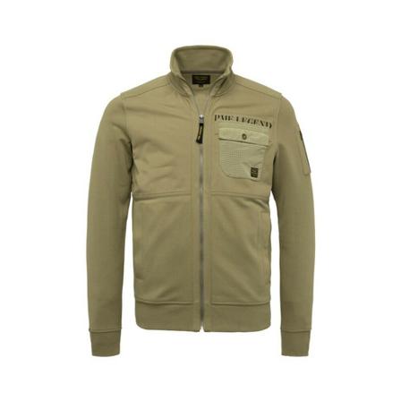 PME Legend ZIP Jacket Cargo Interlock , Groen , Heren , Maat: M