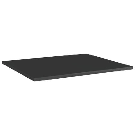 Vidaxl Hyllplan 8 St Svart Högglans 60x50x1,5 Cm Konstruerat Trä Svart