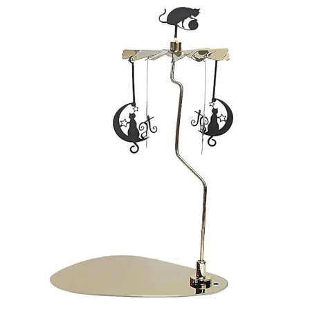 Pyörivä kynttilänjalka, unelmainen karusellikynttilänjalka, tuoksukynttilöille, pyörivä pidike, kodin koriste, lahjat