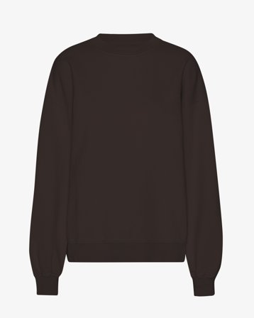 Organic Oversized Crew - Coffee Brown XS