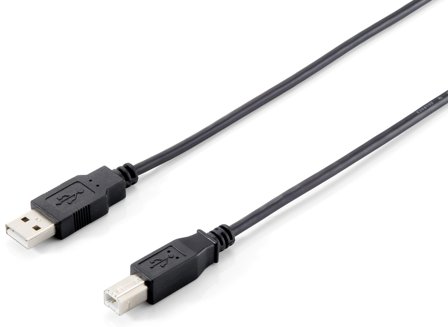 Equip USB 2 CABLE A-B M/M 3M BLACK . CABL