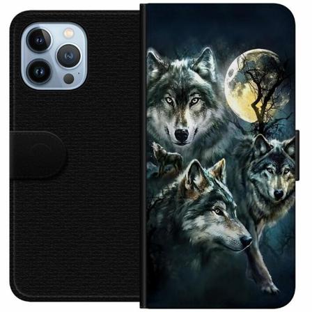 Apple Iphone 14 Pro Max Plånboksfodral Wolf / Varg