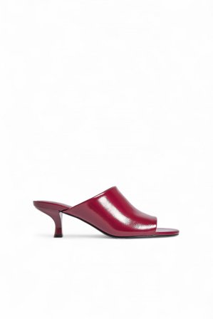 NA-KD - Mules med brede stropper - Høyhælte sko - Burgundy - EU 37