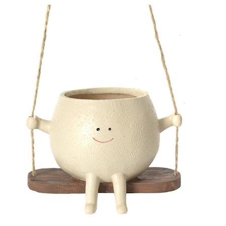 Vægplanter i form af et svingende ansigt - Resin Potte med Smilende Ansigt - Vægophængt Hovedplanter - Havetilbehør