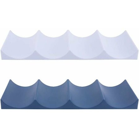 Europeisk stil vinreol, 2 stk plast vinreol kjøleskap flaskehylle