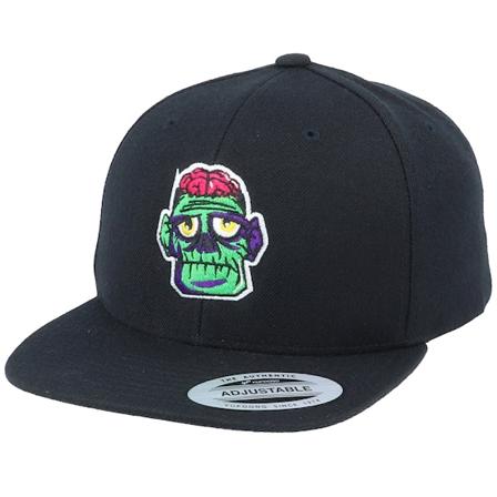 Kiddo Cap - Schwarz snapback Cap - Kids Sad Zombie Brains Black Snapback @ Hatstore