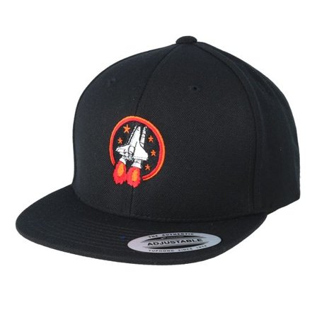 Kiddo Cap - Svart snapback Keps - Kids Rocket Roll Black Snapback @ Hatstore