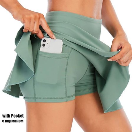 Cloud Hide Tenniskjolar Dam Sport Golf Plisserad kjol Fitness Shorts Hög midja Atletisk Snabbtorka Löpning Kort Sport Skort