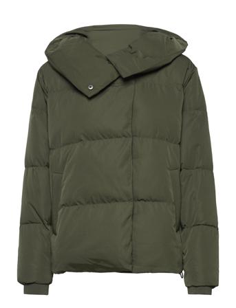 Objlouise Down Jacket Rep Fôret Jakke Grønn Object