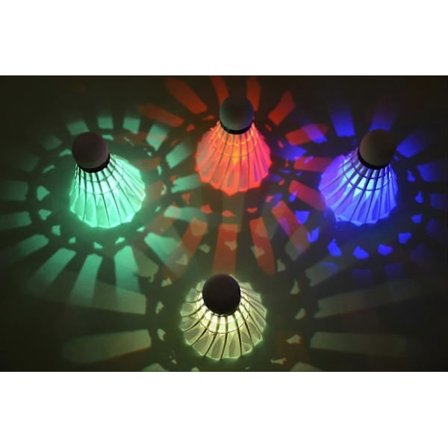Led Badminton Shuttlecock, Led Badminton Lyser I Mørke Til Indendørs Og Udendørs Sportsaktiviteter Super Holdbar Badminton Shuttlecock - 4 Stk