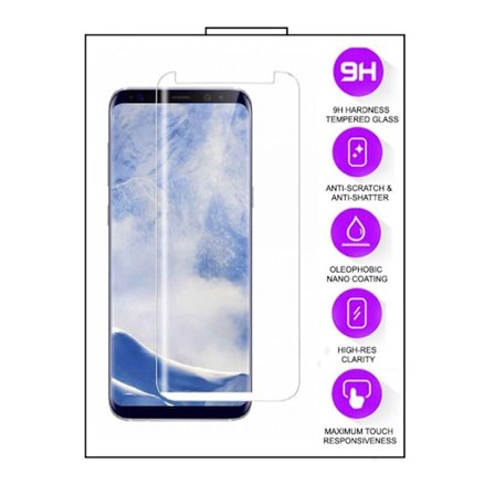 Samsung Galaxy S9 - iGlow-5D Härdat Glas - Transparent