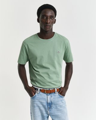 GANT - Klassisk t-skjorte i regular-fit til herre kalamata green