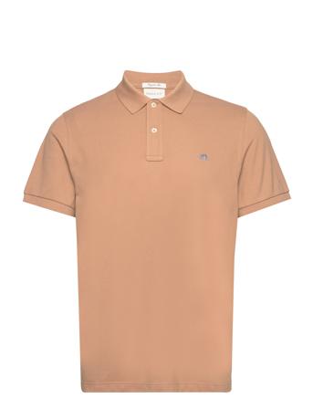 Reg Shield Ss Pique Polo GANT Beige