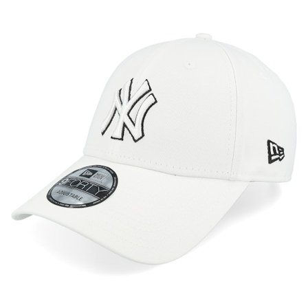 New Era - MLB Wit adjustable Cap - New York Yankees 9FORTY White Adjustable @ Hatstore