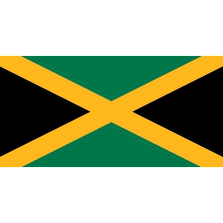 [LCS] Jamaica flagg Hvit Jamaica Hvit