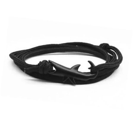 Shark Armbånd Mote Punk Legering Hai Hale Krok Tau Lenke Armbånd Unisex