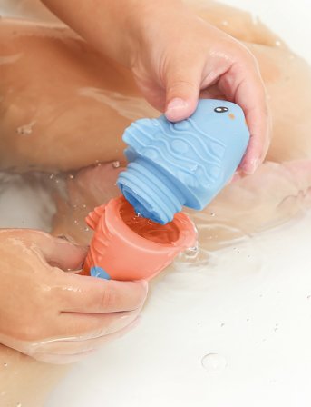 Ludi Bath Animals - 3 Pcs - Multi/patterned - ONE SIZE