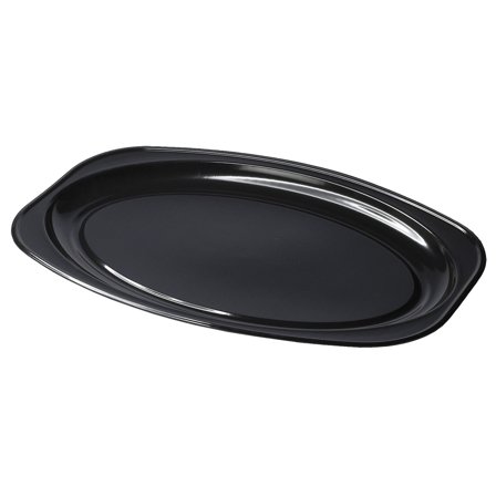 Ovale Serveringsfat Svart 10-pakning