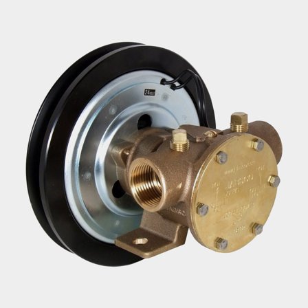 Pump med remskiva 1xB spår 24V