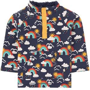Kids - Frugi Navy Rainbow Snuggle Fleece Sweater 18-24 months - Fleeces and midlayers - 18-24 months - Navy