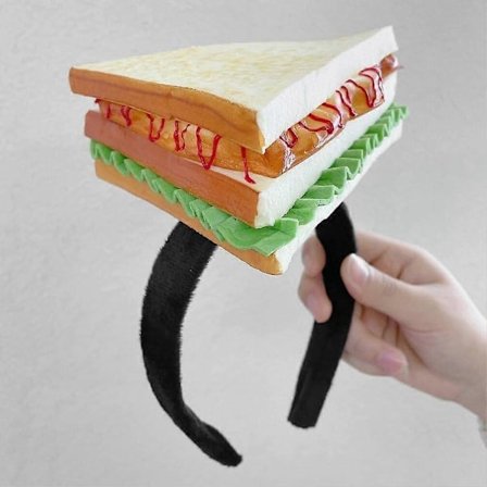 Smørrebrød Hårbånd, Nyt Smørrebrødsformet Hårbånd Mini Mad Hovedbeklædning Sjov