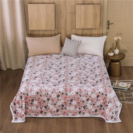 Syksy ja talvi Lai samettipeitto reunus minkki turkista kangaspeitto koralli sametti flanelli paksunnettu peitto Floral Fragrance 200X230cm