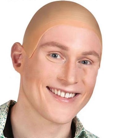 Skallig Peruk Stor Hudfärg