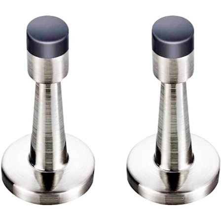 Tykk dørstopper veggmontert med gummistøtfanger flekk