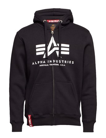 Alpha Industries Basic Zip Hoody - Black - XXL