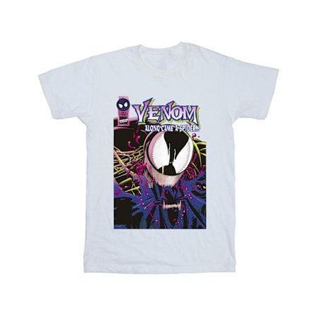 Marvel Herr Spider-Man Venom Lila Huvud T-shirt M Vit