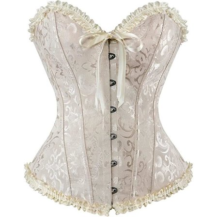 Szivyshi Dame Overbust Sweetheart Lace Up Plastic Bones Corsett Bustier Top -ge