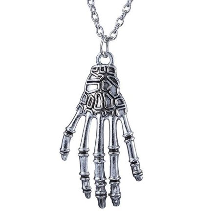 Necklace - Skeleton - Hand - Chain