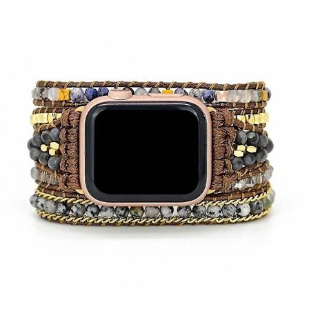 Personlig Bohemian Watch Band kompatibel med Apple Watch 38mm/40mm/41mm/42mm/44mm/45mm -wrap Wat