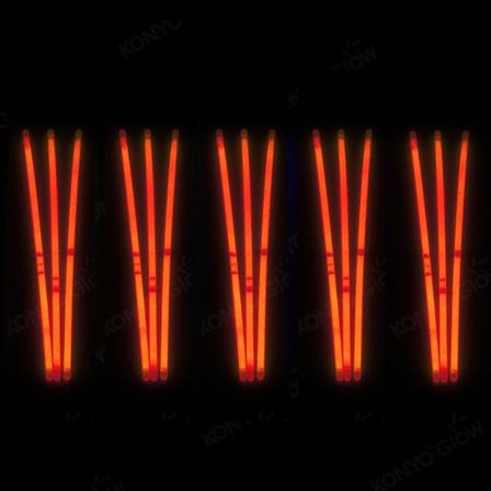 Glowsticks 100-pack armband – röda ljusstavar med 12 timmars lyskraft