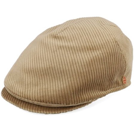 Mayser - Beige flatcap Keps - Sidney Corduroy Cashmere Flat Cap @ Hatstore