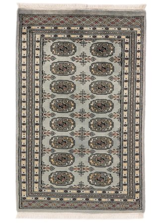 Pakistan Bokhara 2Ply Tæppe 80X124 Brun/Mørkegul Uld, Pakistan