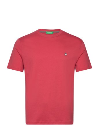 T-Shirt Tops T-Kortærmet Skjorte Red United Colors Of Benetton