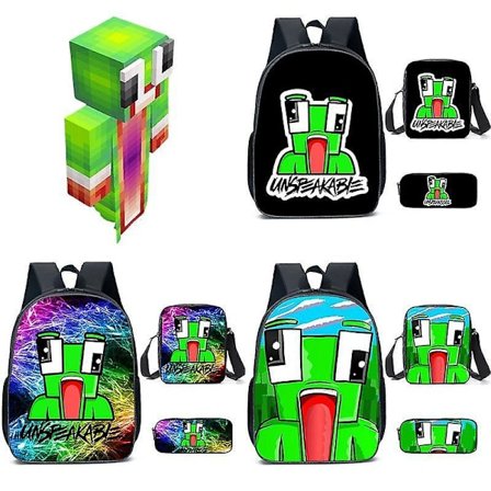 Backpack Kid School Bag Gift Large Capacity For Daily Life Bag 3pcs