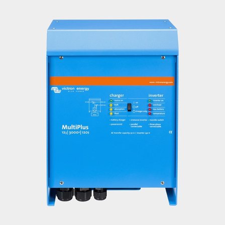 Inversor / convertidor con cargador Victron Multiplus, onda sinusoidal pura, 12 V - 230 V, 3000 W (2400 VA)