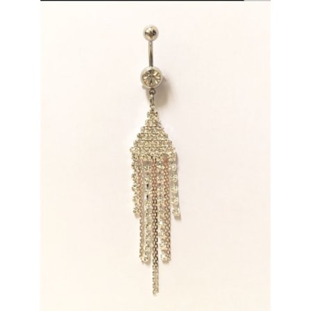 Navelpiercing, kort stav / lång stav (10mm lång stav)