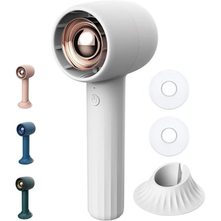 Håndholdt vifte med aromaterapi, bærbar vifte med oppladbart USB-batteri, 3 hastighetsinnstillinger, perfekt for reiser, sminke