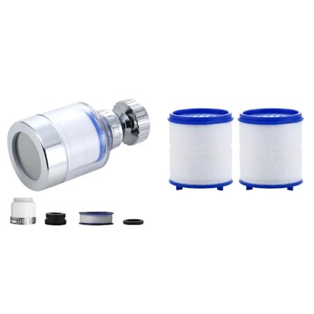 2-40st Kran Vattenfilter Element Tar Bort Klor Tungmetaller Filtrerade Duschhuvuden Bad Filtrering Renare Mjukgör Hårt Vatten