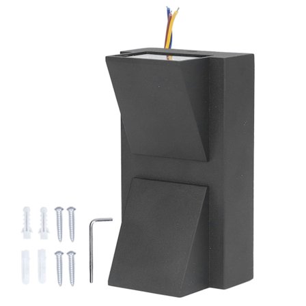 Udendørs LED Vandtæt Udendørs Væglampe 12W AC85‐265V Op Ned Dobbelt Hoved Have Lys