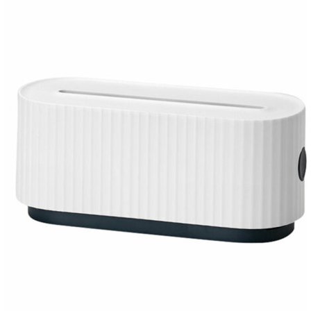 Kabelhanteringslåda med lock, telefonhållare, skrivbordsorganiserare, strömsladdsskydd, vit - Vit