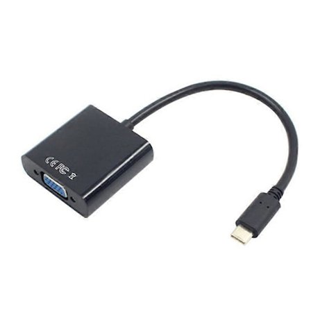 USB-C USB3.1 Type C til VGA Adapterkabel Hann til VGA Hunn Video Fer Omformer 1080P for Macb