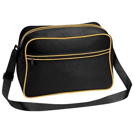 Bagbase Retro justerbar axelväska (18 liter) Blac V
